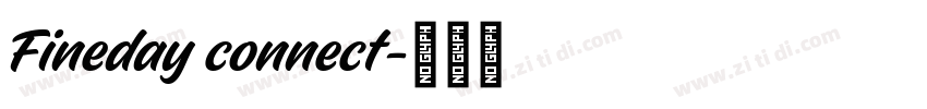 Fineday connect字体转换